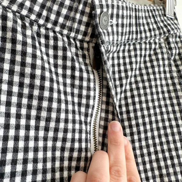 Hollister | NWT Gingham Crop Tank & High-Rise Pants Set in‎ Black White - Image 7