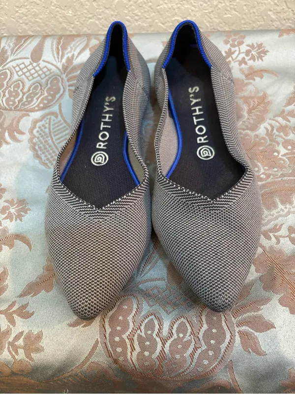 Rothy's The Point Cloud Grey Size 10 Womens Flats Retired Color - Image 6