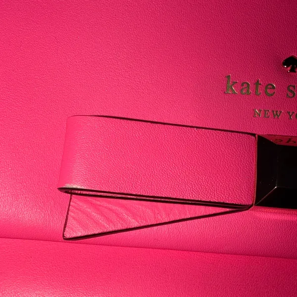 Kate Spade Vibrant Pink Clutch with Bow Accent - Image 6