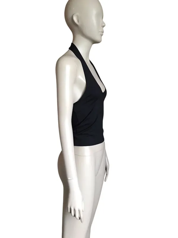 Abercrombie & Fitch Black Halter Neck Tank Top - Image 3