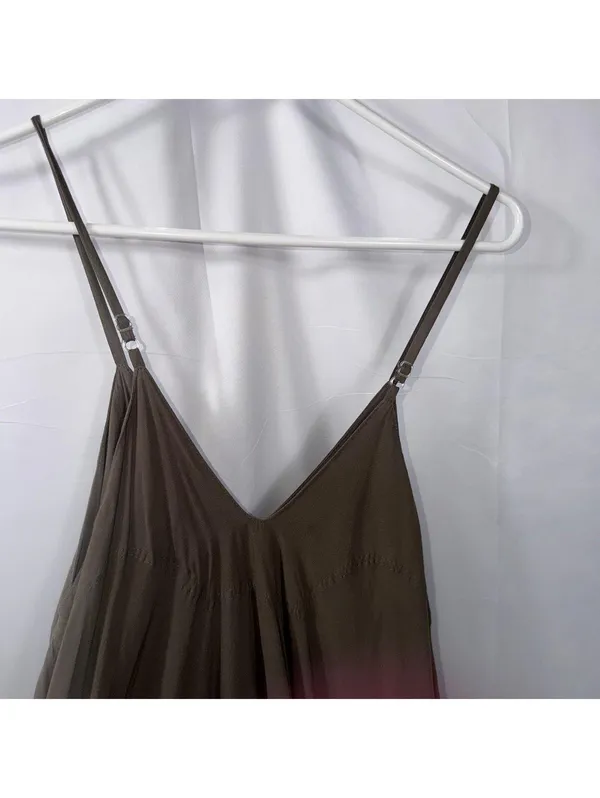 May & Maya Olive Green Handkerchief Hem Romper XXL - Image 2
