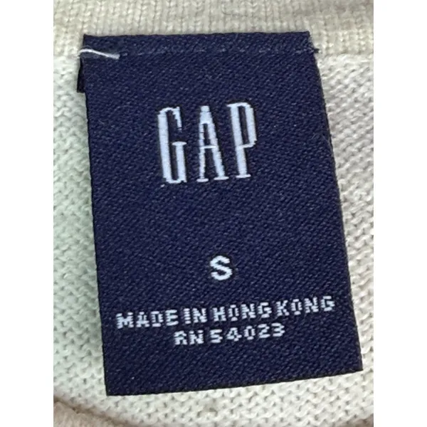 VINTAGE Gap Wool Angora Cardigan Sweater Women S Cream‎ Rhinestone A1-0031 - Image 2