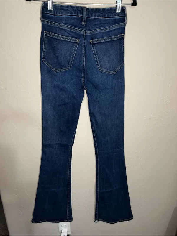 7‎ For All Mankind Ultra High Rise Skinny Stretch Bootcut Denim Jeans - Image 7