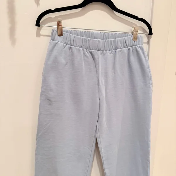 John Galt Light Blue Rosa Sweatpants One Size Women's Jogger Pants Elastic Waist - Image 4
