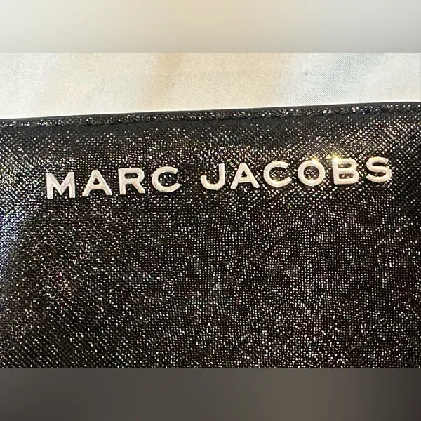 Marc Jacobs Mini Black Compact Coin Pouch Card Wallet - Image 7