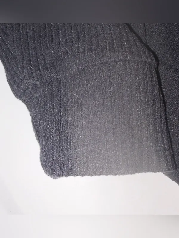 ALO Yoga Black Cropped Crew Sweatshirt M - Image 3