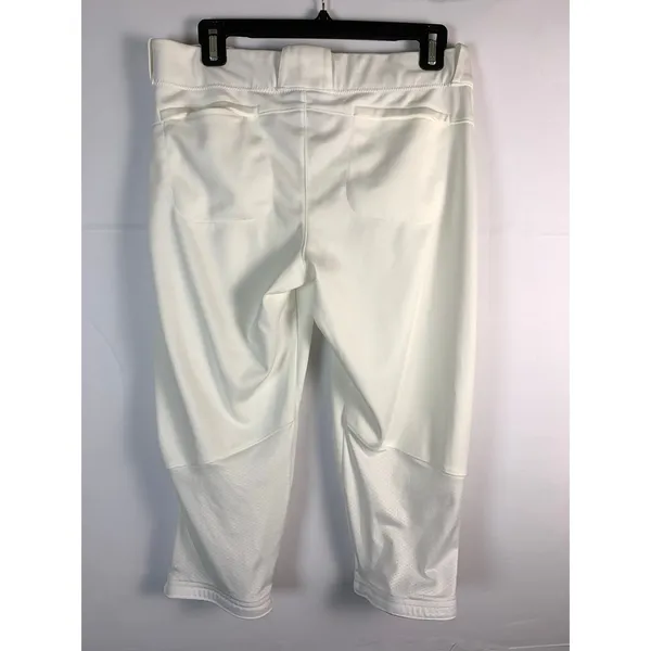 Nike Team Womens M White Softball Baseball Pants Reinforced Knee Belt Loop - Image 4