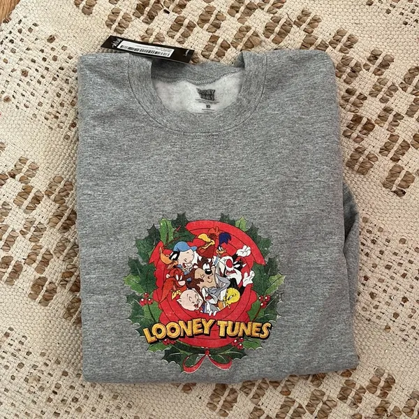 NWT Nastygal Looney Tunes Christmas Sweater - Image 2