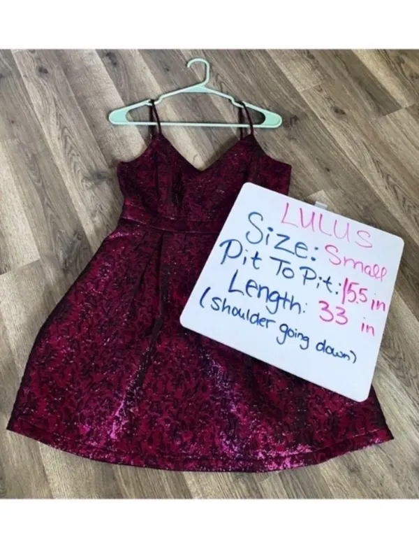 Lulus Magenta Mini Dress - Image 7