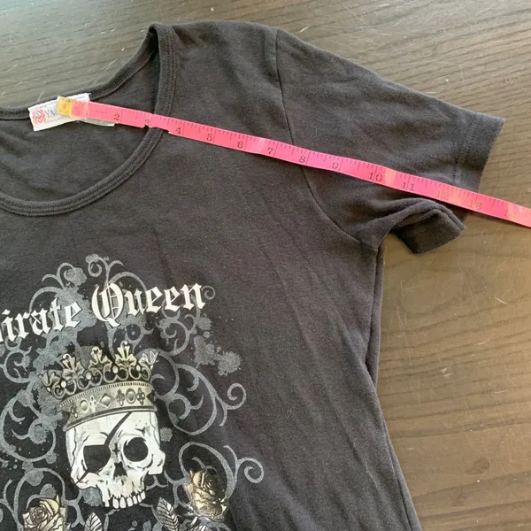 Y2K Yachtclub Pirate Queen T Shirt XL Old Town San‎ Diego CA Graphic Top Bling - Image 11