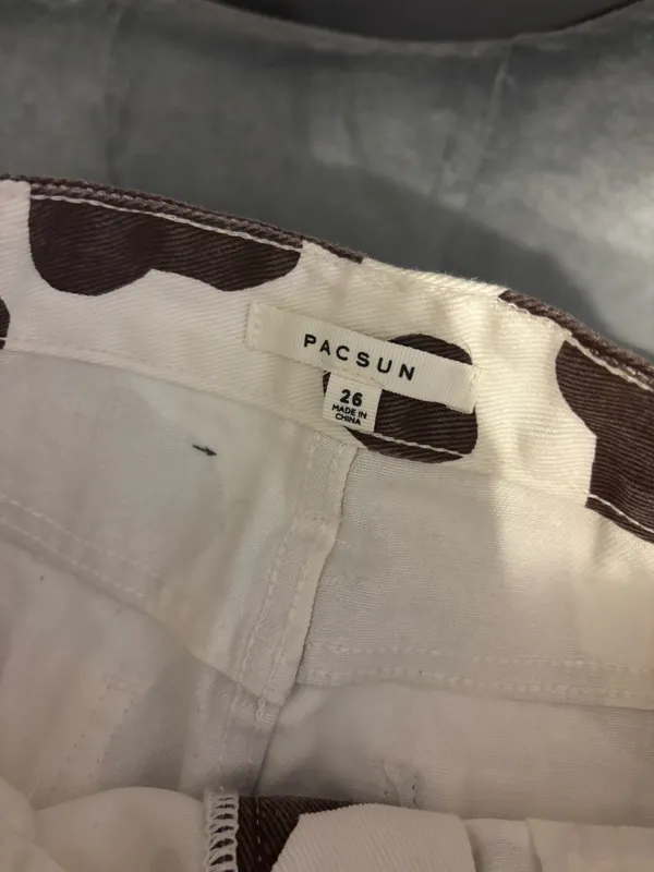 Size 26 pacsun cow print mini skirt new with tags - Image 3