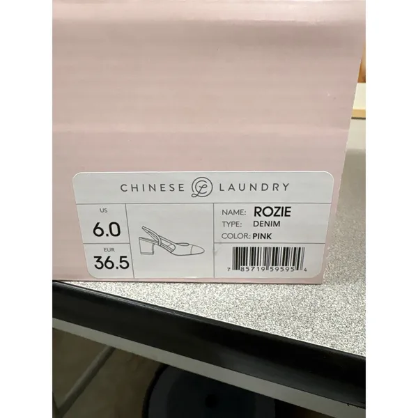 New in box Sz 6 CHINESE LAUNDRY Rozie Half d’Orsay Slingback Heels Pink classy - Image 2
