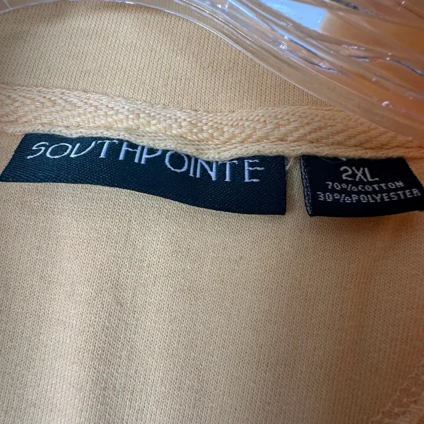 Southpointe Womens 2XL Mustard Yellow Full Zip Mock Neck Cotton Blend Vest - Image 3