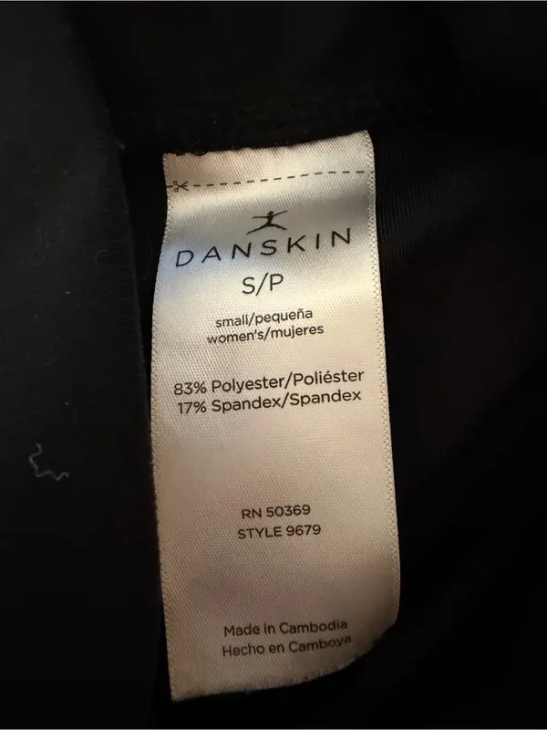 Danskin Women’s S Black High Waisted Soft Stretch Leggings 24” Inseam - Image 4
