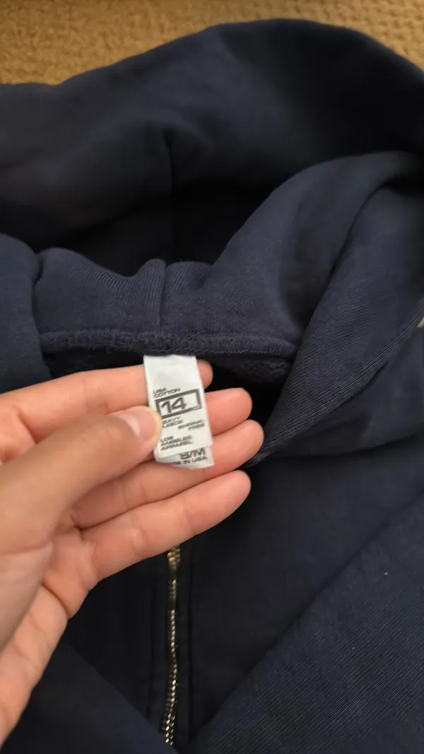 Los Angeles Apparel Zip Cropped Hoodie - Image 4