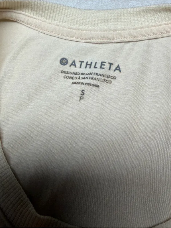 Athleta Cream Sleeveless Crewneck Tank - Image 8