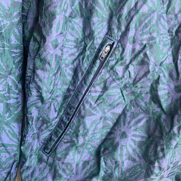 Vintage Windbreaker Jacket Green Size M - Image 4