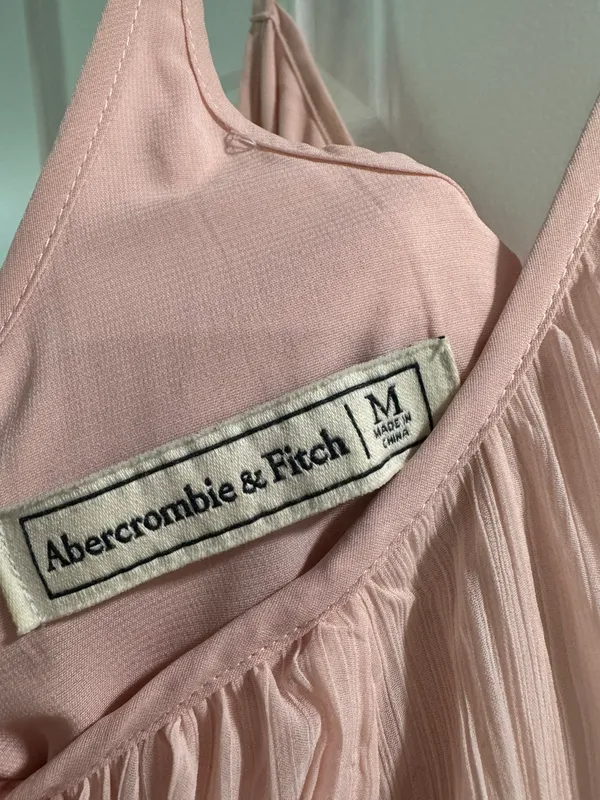 Abercrombie Pink Chiffon Mini Dress - Image 3