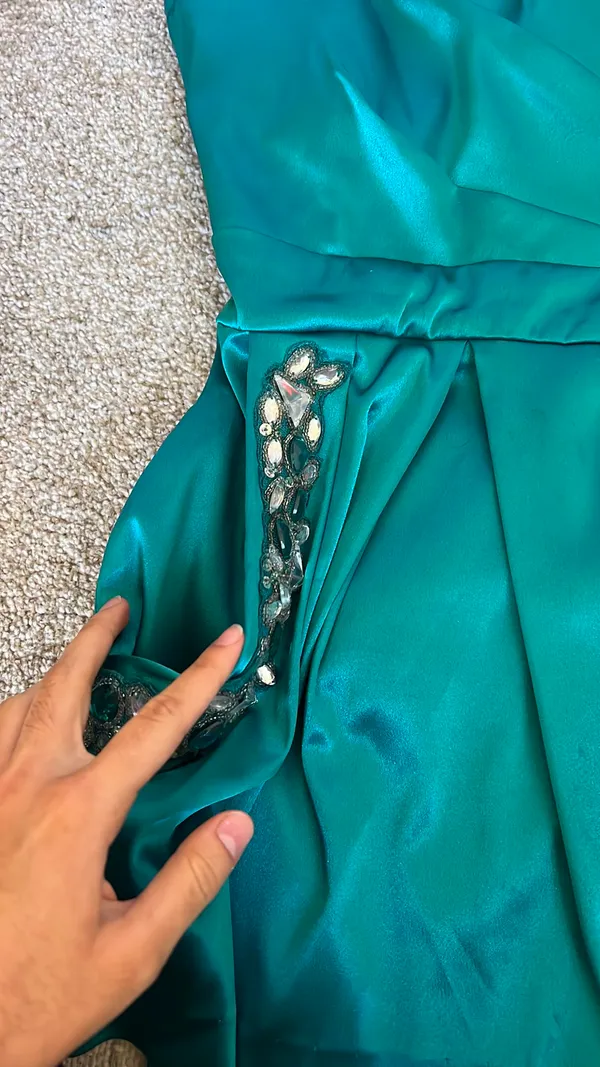 B. Darlin Short Turquoise Homecoming Dress - Image 3
