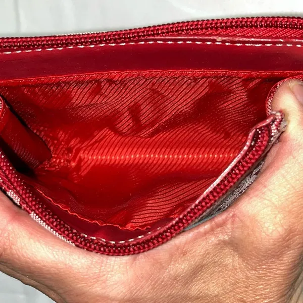 Zipper pouch with C’s pattern RED - Image 6