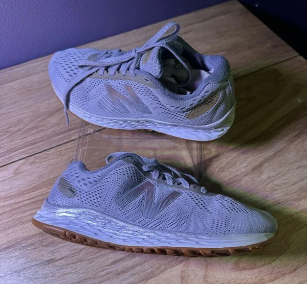 New Balance Light Gray Athletic Sneakers - Image 5