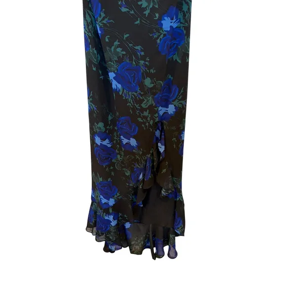 Lulus Floral Print Halter Neck Maxi Dress With Slit - Image 5