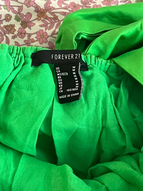 Forever 21 Green Babydoll Dress - Image 4