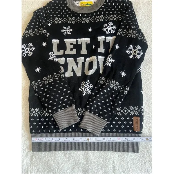 Tipsy Elves Let It Snow Light Up Ugly Christmas Sweater S Holiday LED - Image 13