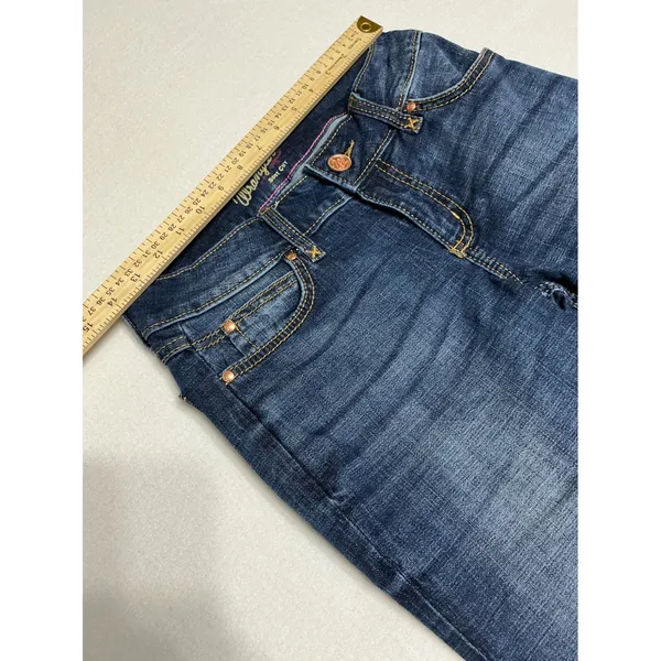 Wrangler Womens 3x34 Boot Cut Jeans Blue Stretch Denim Western Hemmed 1009MWZMS - Image 6