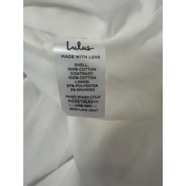 Lulus Summertime Babe White Eyelet Midi Dress NWT Medium - Image 12