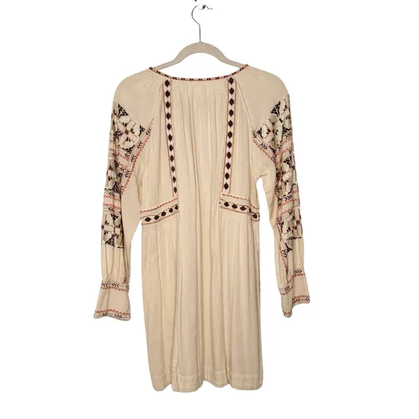 Free People All My Life Mini Tunic Dress Off-White SZ XS - Image 2