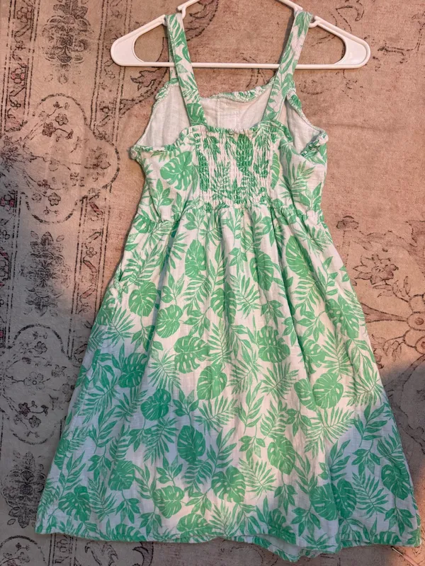 Wonder Nation Green floral dress - Image 2