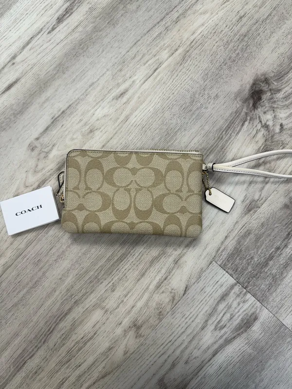 Coach Tan Signature 2 Bag Wristlet - Image 2
