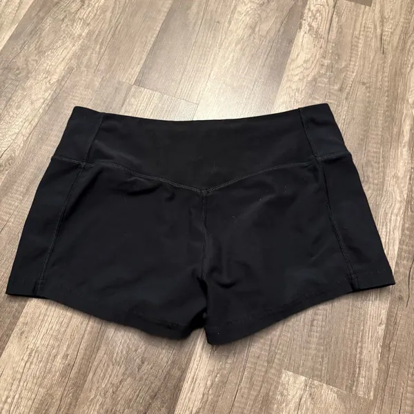 Nike Dri-FIT Black Low Rise Athletic Compression Shorts - Image 2