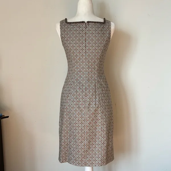 Lotus Grace Turquoise Sleeveless Midi Dress Size 2 - Image 3
