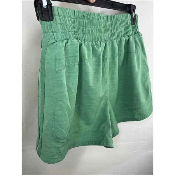 Adidas Women's Pacer Woven High Rise 3" Training Shorts Green Large 3” - Image 8