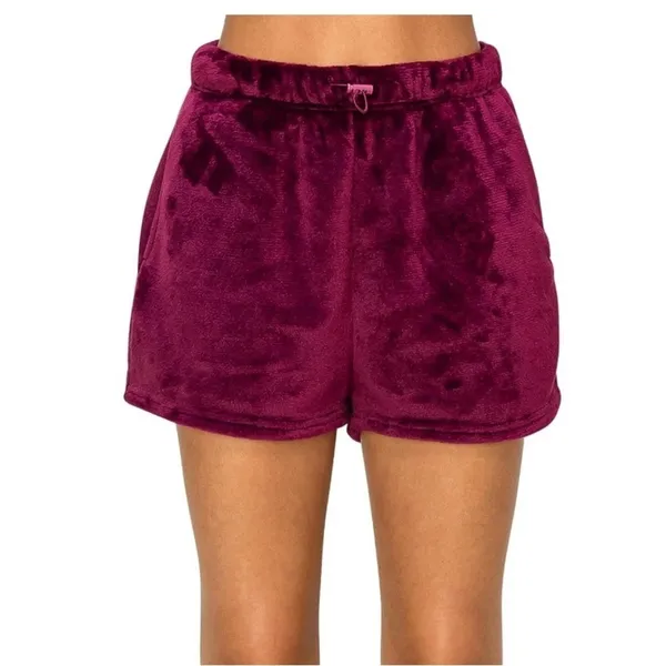 Angel Kiss Sherpa Loungewear Shorts Purple NWT Large - Image 2