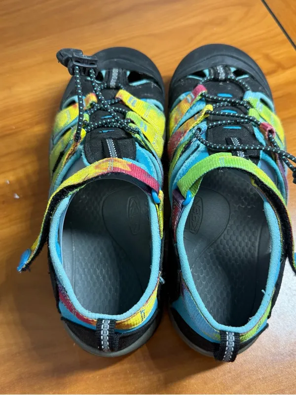 Keen Newport H2 Water Sandal Shoe‎ Hiking Closed Toe Bungee Rainbow Tie Dye W6 - Image 7