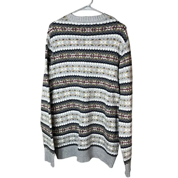 American Eagle Mens Super Soft Fair isle Crew Neck Sweater Large Tall - Image 9