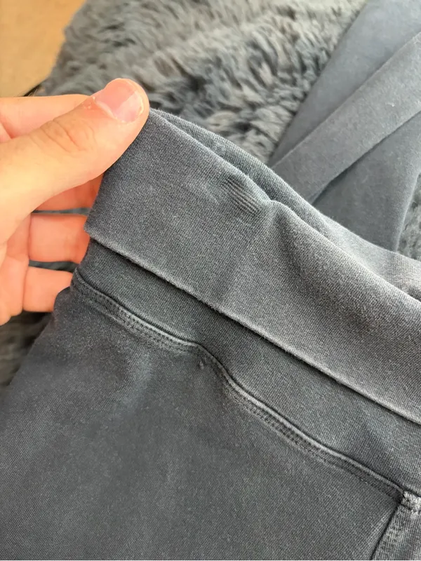 Hard tail y2k 2000s 90s fold over black workout pants leggings size xs - Image 10