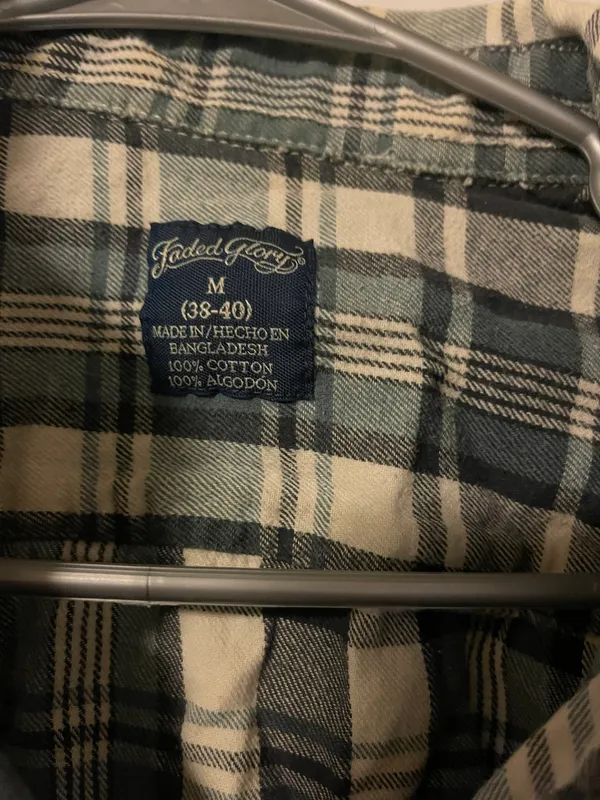 Faded Glory Button up flannel - Image 2