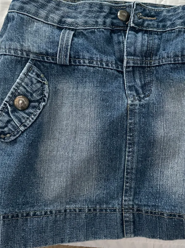 jia qi denim mini skirt vintage y2k - Image 5