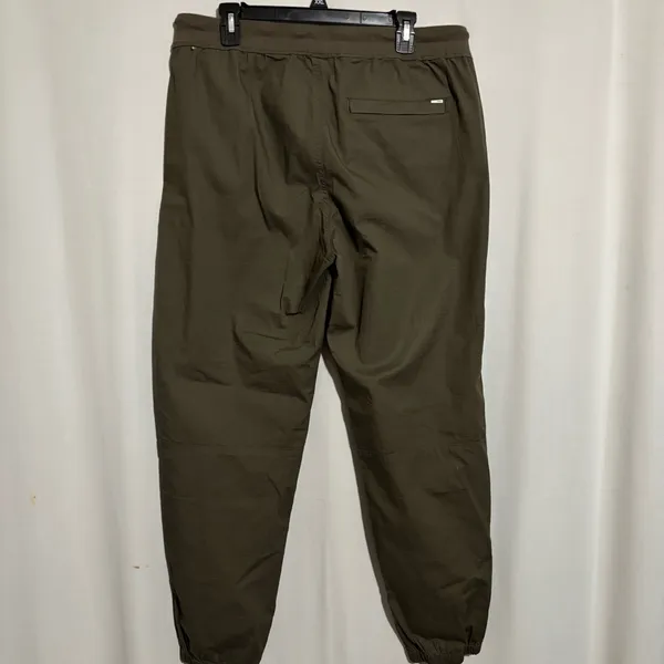 Vuori XL Women Olive Green Ripstop Jogger Pants with organic cotton drawstrings - Image 4