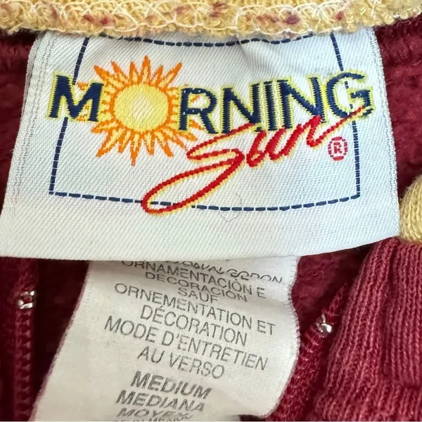 Vintage Fall Sweatshirt sunflower bird Grandma core Medium‎ - Image 4