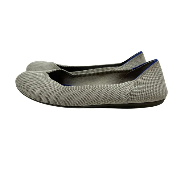 Rothy's The Flat‎ Shoes in the Flax Birdseye Knit Ballet Gray Size 8.5 - Image 10