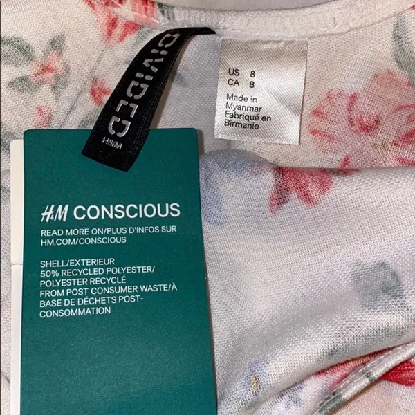 ✨ Divided by H&M Sleeveless Jersey Floral Dress ✨ - Image 5