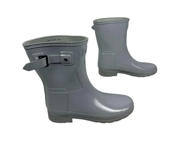 Hunter Womens Short Gloss Rain Boots Size 6 - Image 7