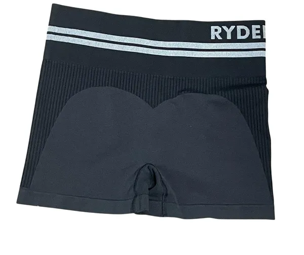 Ryderwear Black Biker Shorts Medium High Waist Seamless Workout Athletic - Image 2