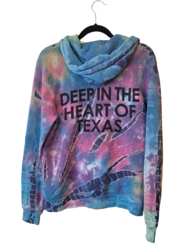 Aviator Nation ACL 2014 Austin City Limits Tie Dye Zip Hoodie Medium Rare - Image 2