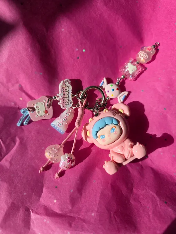 Dora TNT Space Bag Charm Key Charm Phone Charm Pink - Image 2